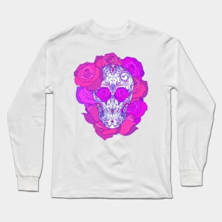 Sugar skull and roses Long Sleeve T-Shirt